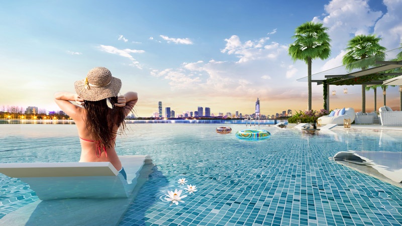 Xây dựng hồ bơi vô cực - bể tràn Xây dựng hồ bơi vô cực - bể tràn